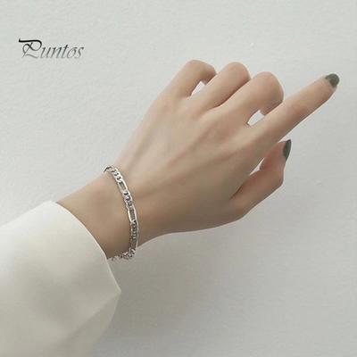 Chain Bracelet for Men Women Cuban Link Chain Bracelet Unisex Alloy Bracelet Jewelry for Daily Wear Party Accessory