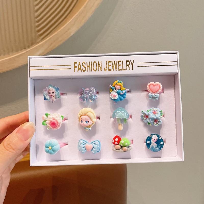 Kids' Cartoon Cute Adjustable Fruit Ring - Girls' Jewelry