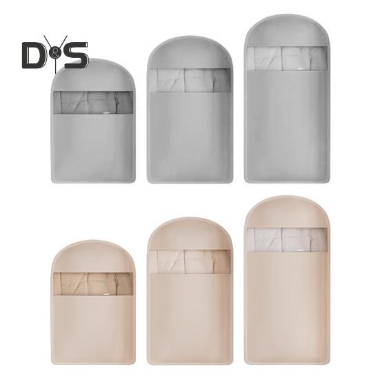 1/3Pcs Hanging Garment Bags with Self Compression Zipper Large Capacity Dustproof Space Saving Garment Clothes Bags
