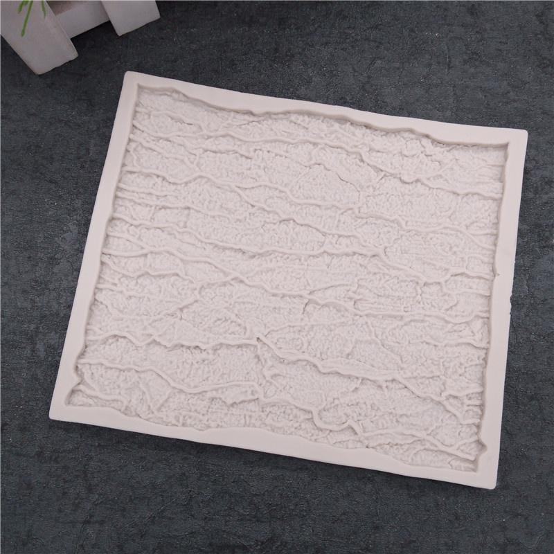 Tree Bark Texture Silicone Mold Wood Pattern Cake Border Fondant Impression Mat DIY Sugarcraft Decoration Baking Tools