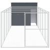 VidaXL Dog Niche with Anthracite Courtyard 214x661x181 Cm, Dog Cage, Dog Shelter, Animal House, Cages 3189133