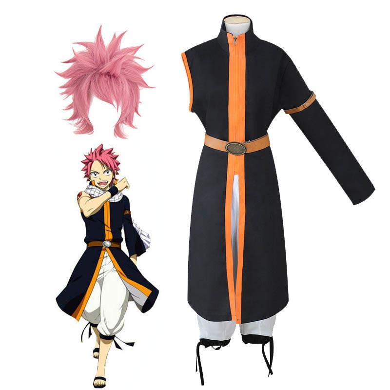 Exquisite Anime Fairy Tail Natsu Dragneel Halloween Cosplay Costume Unisex Outfit