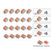 10/20/30PCS 2/3/4/5-Port Assorted Kit Quick Push In Lever Wire Connector Mini Compact Terminal Block 0.08-4mm2 Electrical Wiring