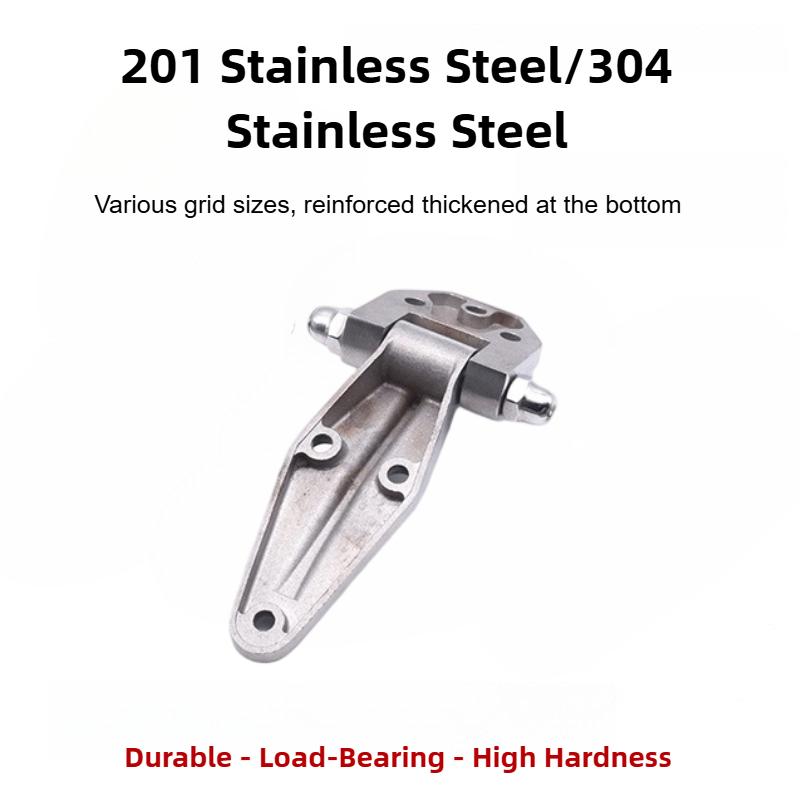 90° Thickened Hinge 201 304 Stainless Steel Zinc Alloy Brushed Cold Storage Oven Steamer Industrial Right Angle Hinge