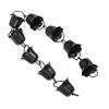 Rain Chain 3.3ft Decorative Rain Catch  Chain for Gutt s Outside Rain Gutt  Downspout Aluminum Alloy Black