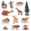 Authentic Plastic Prehistoric Animal And Primitive Human Decorative Toys For Kids