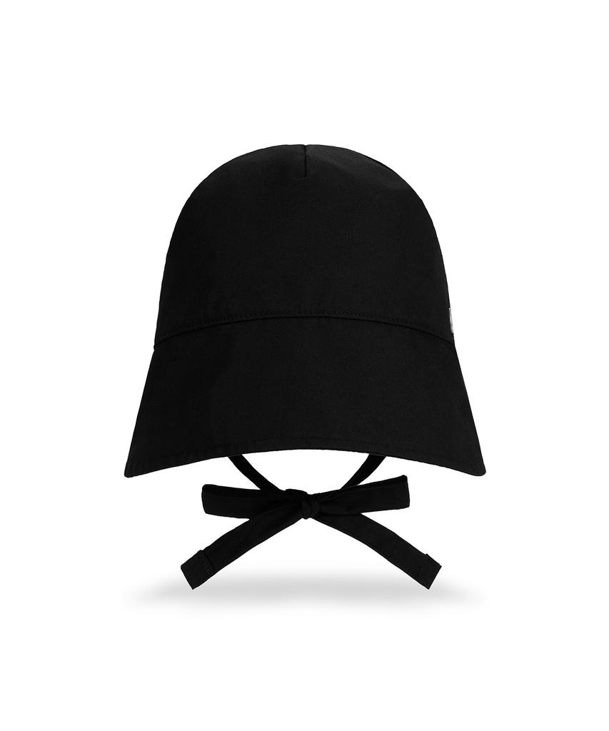 Bajal Va Curved Oval Metal Bonnet Hat Black