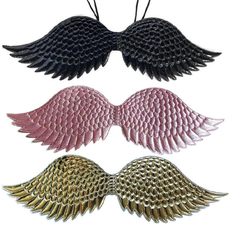 Metallic Wing and Skirt Set Children Princess Costume Accessories for Kids Girls Chrismas Halloween Birthday Cosplay