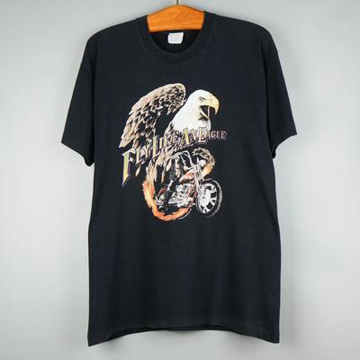 T-shirt Vintage 1997 Aquila & Motocicletta Fly