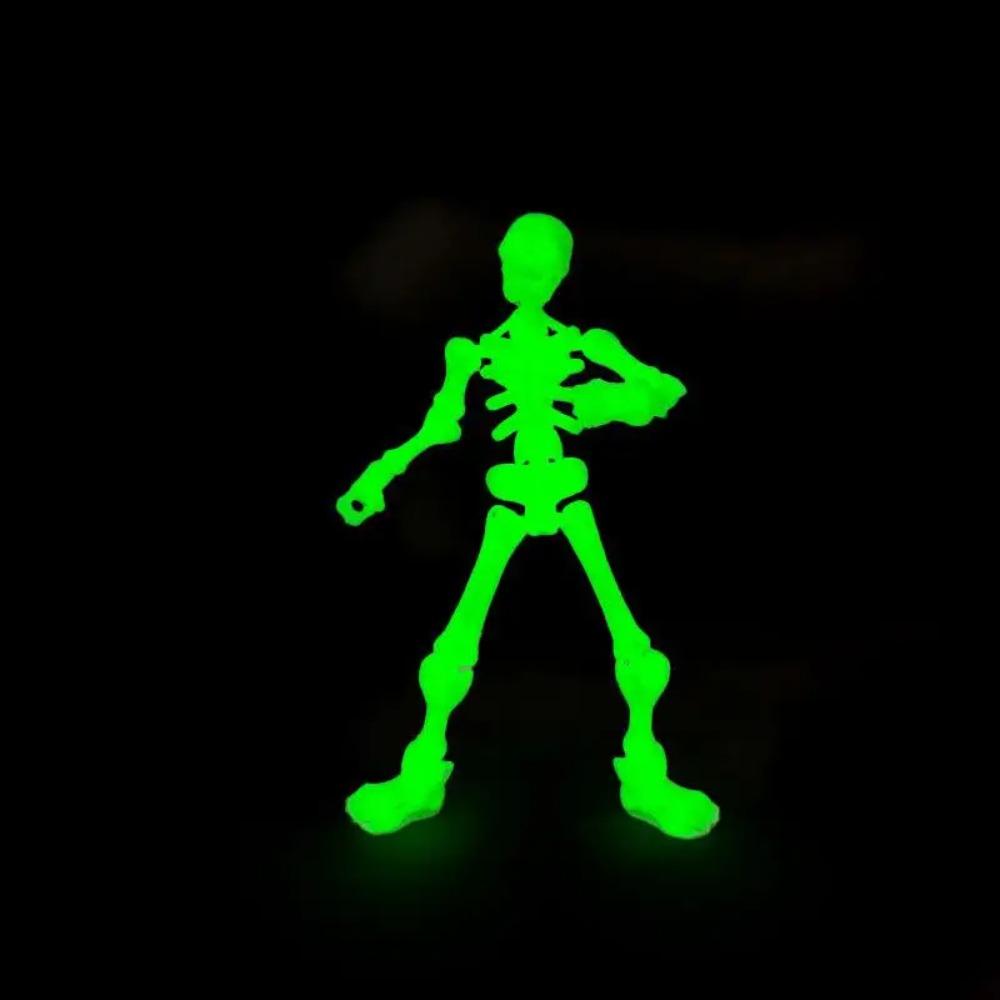 Figurky kostlivců pro kutily Plastové mini kostlivci s pohyblivými klouby Řemesla Doplňky na Halloweenskou párty Dekorace strašidelného domu