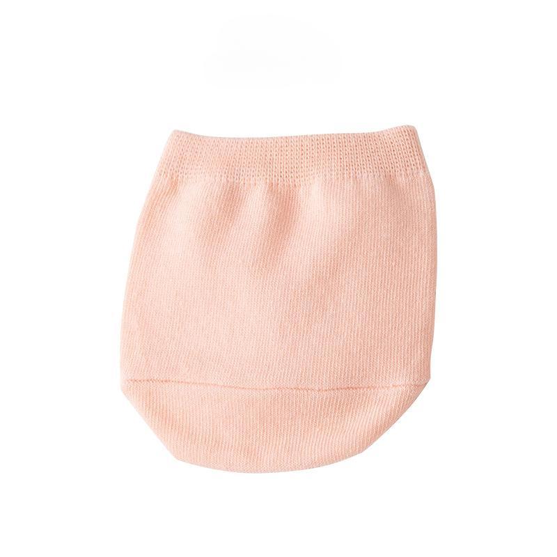 

1 пара женских невидимых полуносков для высоких каблуков, нескользящие носки-лодочки для передней части стопы, дышащие хлопковые женские носки розовый