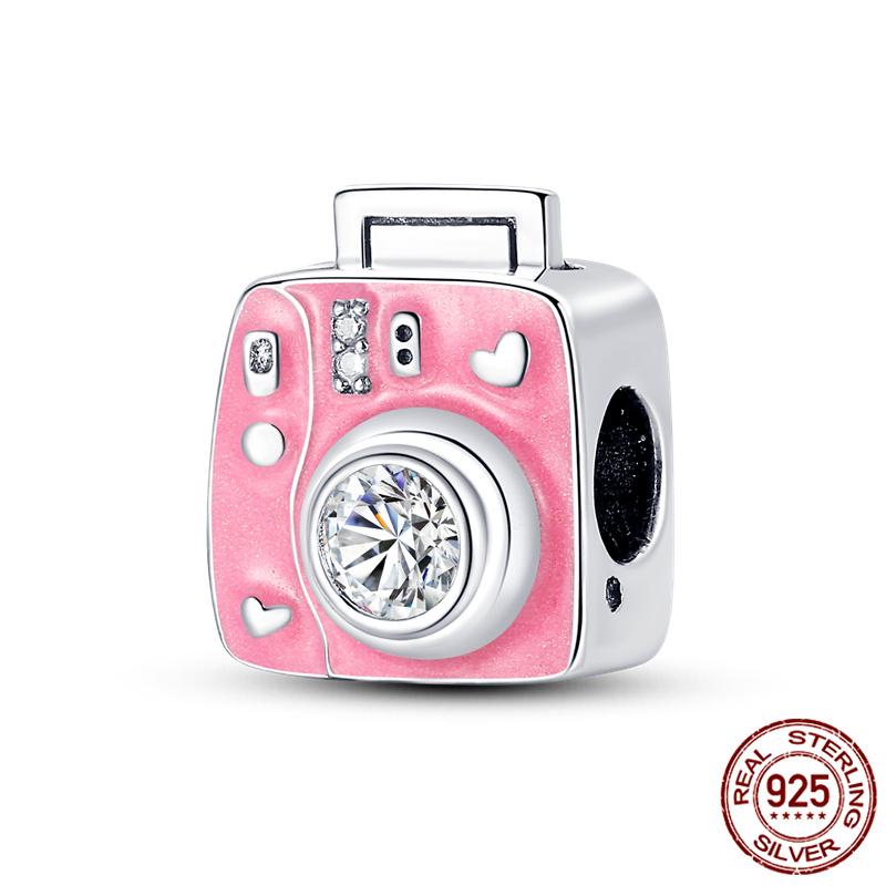 Luggage Airplane Passport Three-Piece Setcopper Charms Fitoriginal Bracelet Jewelry Making For Women Gift