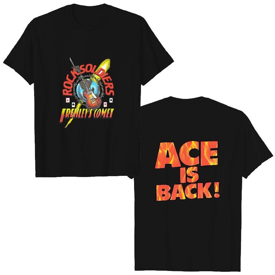 Vintage 80s ACE FREHLEY Frehley s Comet 1987 Rock Soldiers tour concert t T-Shirt S