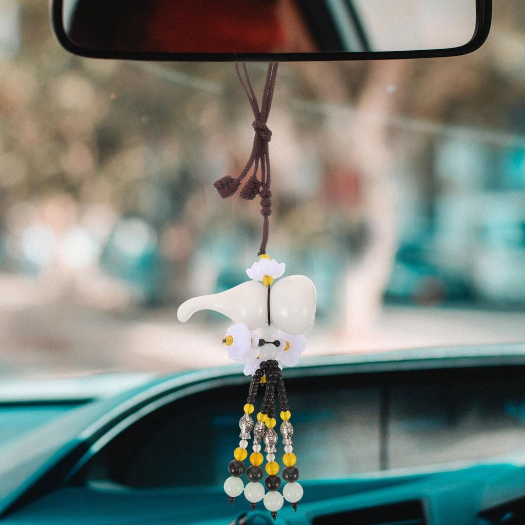 UPKOCH Autodekoration, Autoanhänger, Hängedekoration, Kürbis, Lotus, Kürbis, Anhänger, Viel Glück, Gut