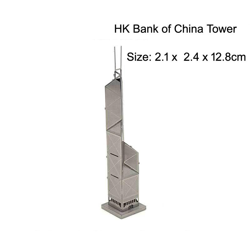 World Architecture Ii 3D Metal Puzzle Model Diy Laser Cut Jigsaw Model For Adult Kid Educational Toys Desktop Decoration