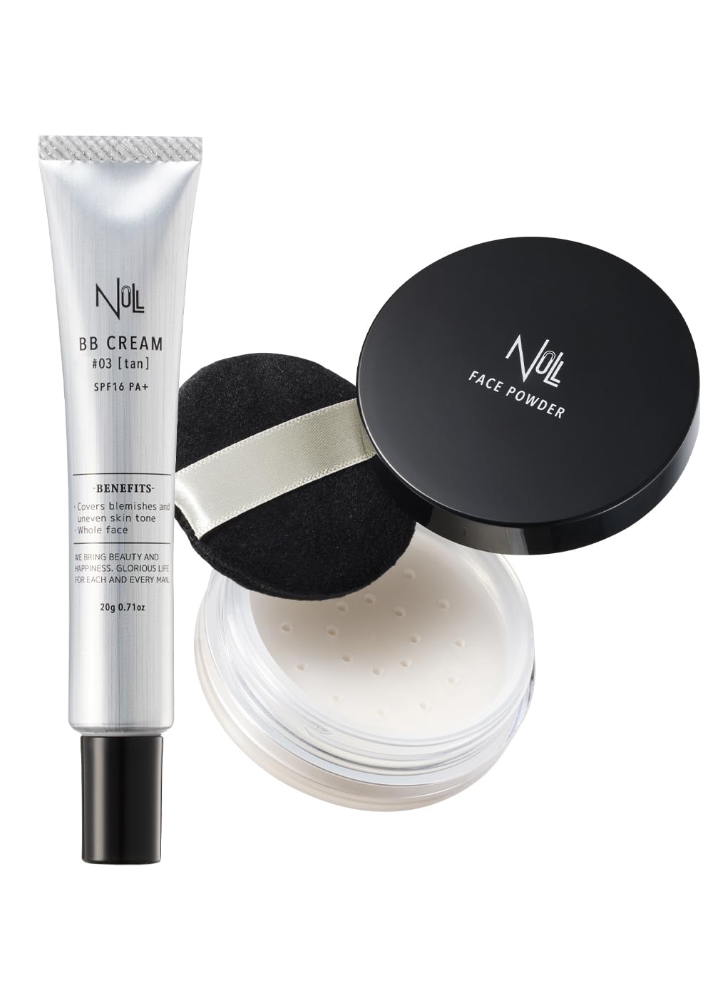 

NULL Natural Cover BB Cream 20g (03 for tanned skin tones + Face Powder)