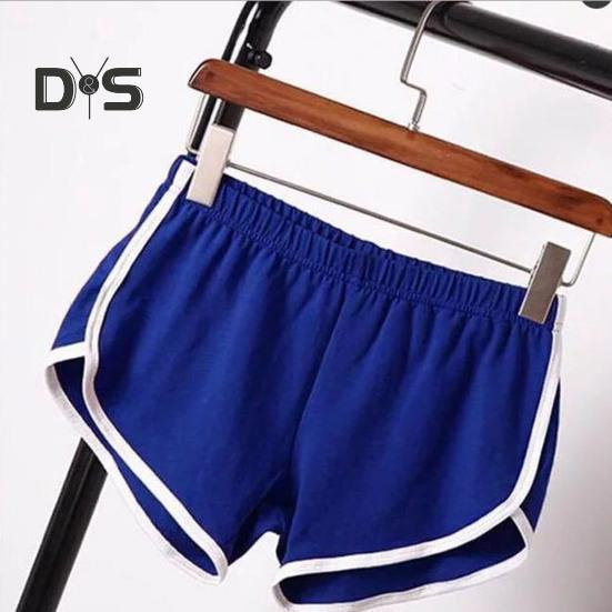 Damen-Sportshorts, elastische Taille, Yoga-Mini-Shorts, einfarbig, superkurze Hosen, leichte Strandhosen, sportliche Shorts