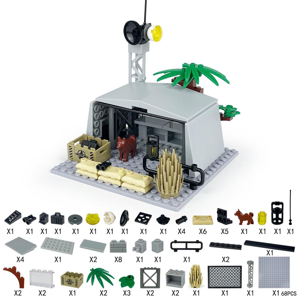 Premium-Quality Moc Urban-District First-Class Militarys High-Standard Scene High-Standard Defense Premium-Quality Watchtowers High-Standard Command