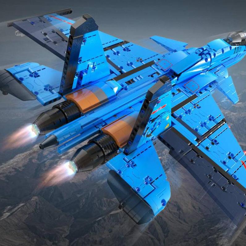 Cada C56028 J-15 Flying Shark Fighter Vzdělávací hračka Stavebnice Hračky Stavebnice modelů Hračky a koníčky pro děti