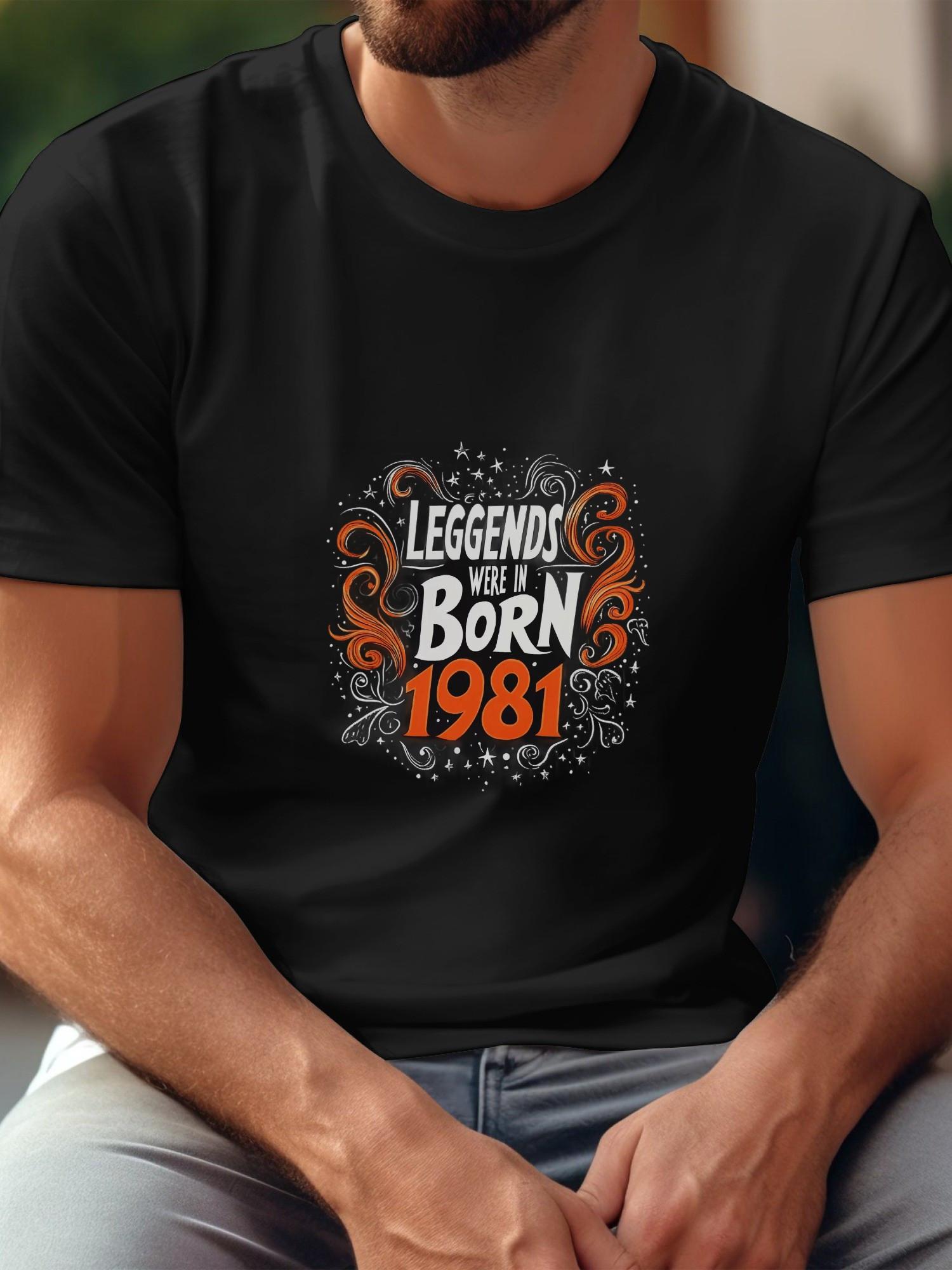 Legend 1981 Graphic Black and White T-shirt S