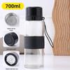 Portable Glass Water Bottle with Lanyard - Quick Open, Tea Separator, High-Capacity Borosilicate Glass