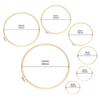1-9pcs 8-36cm Wooden Embroidery Hoops Frame Set, Cross Stitch Rings for Sewing Craft, Home Decor & Party Decoration