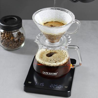 Digital Kitchen Food Scale with Timer, Espresso Scale 3 Kg/0.1g High Precision, Electronic Rechargeable Portable Coffee Scale