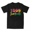 Black BG 1865 Juneteenth Day T Shirts Apparel Men Women Pure Cotton Funny Tee Shirt Short Sleeve Tops Summer