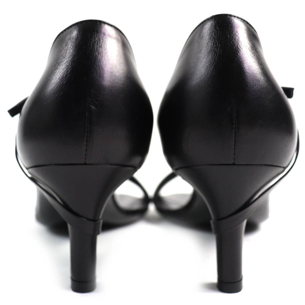Excellent Salvatore Ferragamo Sandals Vara Bow Ankle Strap black leather Women  Used