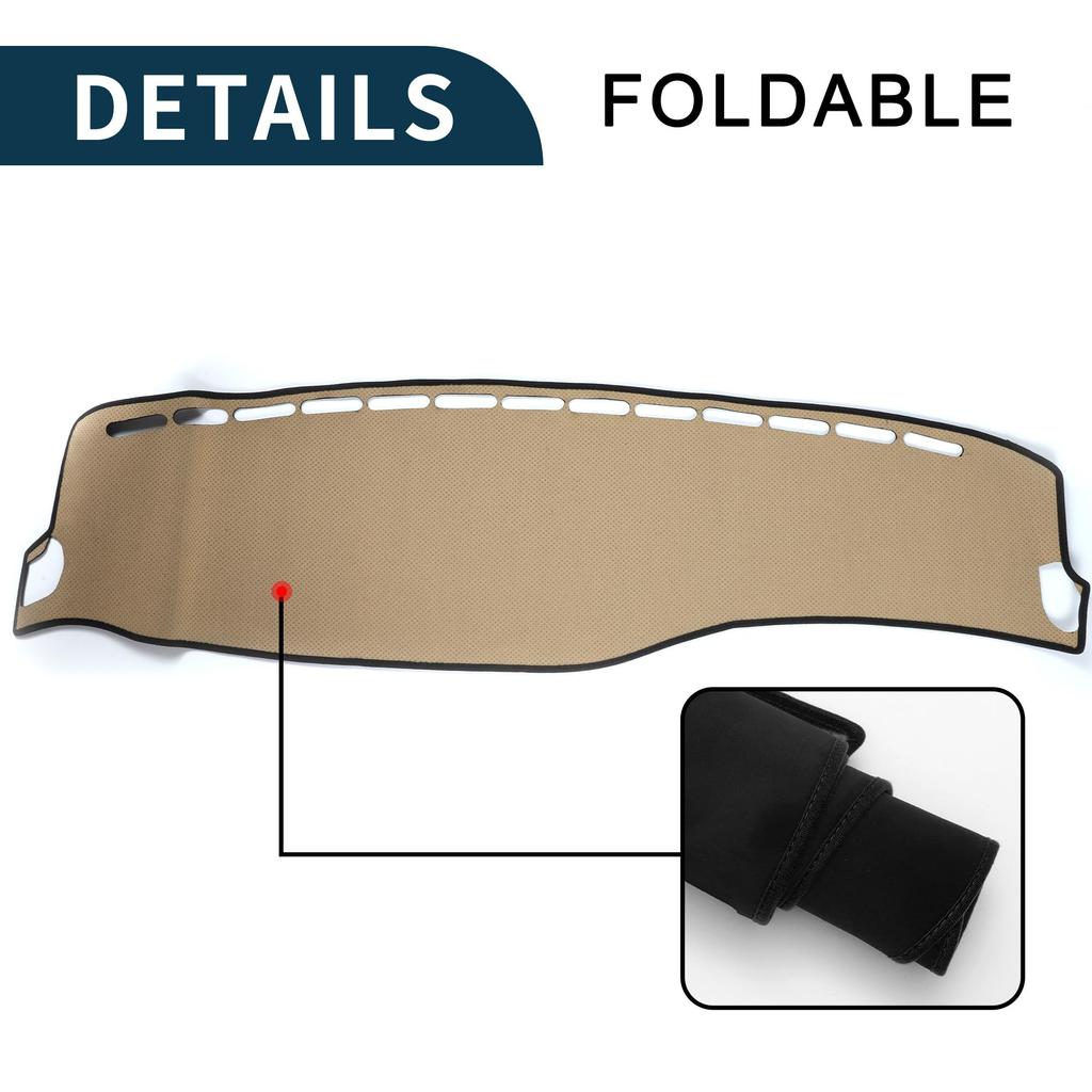 TUCKBOLD Mercedes W222 Dashboard Mat Car Interior Dashboard Protective Interior Customization Parts Sun Suede Set S-Class (2014-2020), Cover, Mat, &