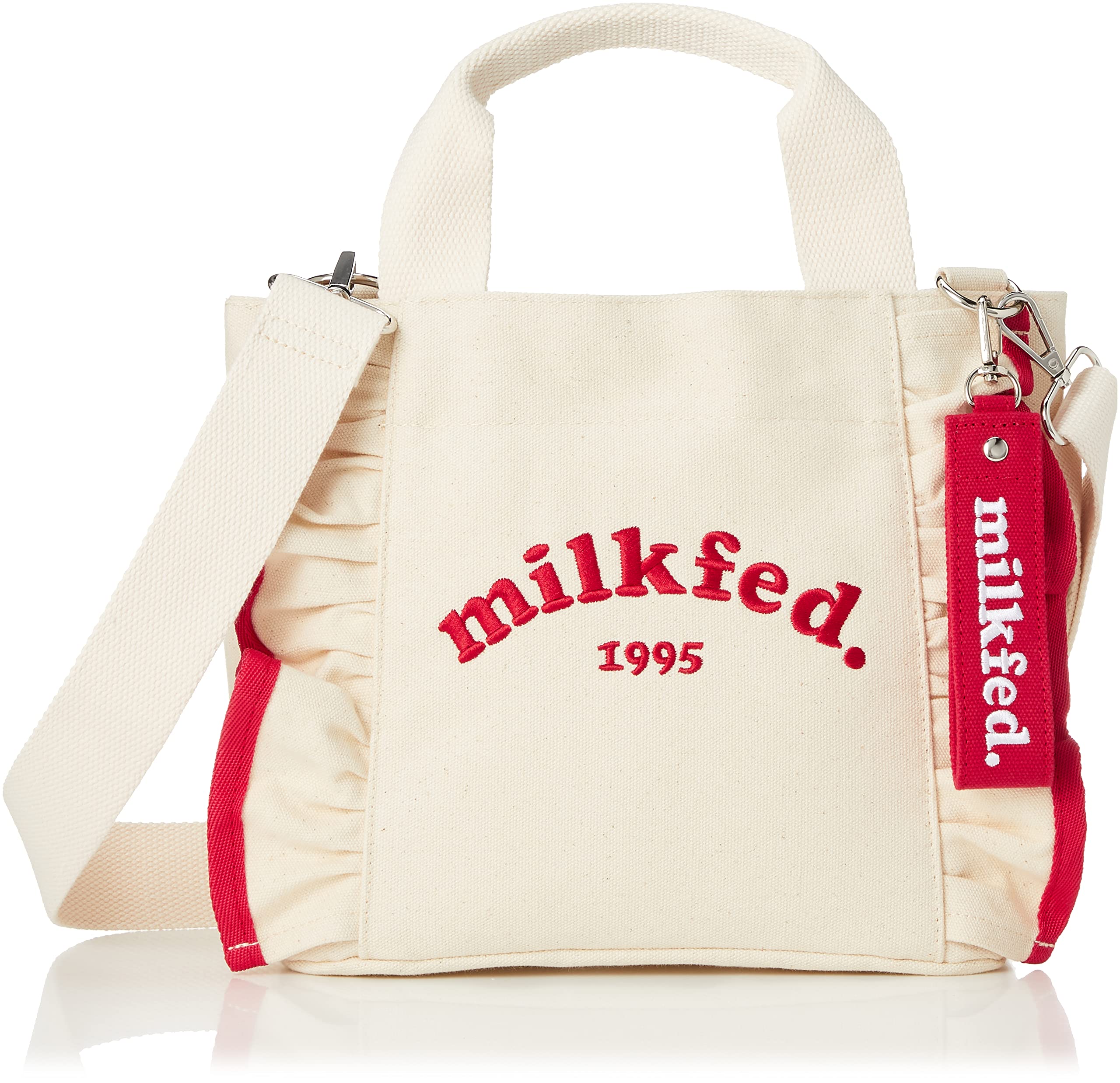 

Tote Bag RUFFLE MINI BAG RED [Milkfed] Women s