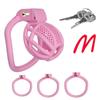 Chastity Cage 3 Rings Penis Ring Cock Cage Fetish Sissy BDSM Sex Toys for Men Adult Fetish Gear Male Urethral Chastity Device