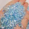 Handmade Iridescent Glass Shard Nail Art Decorations