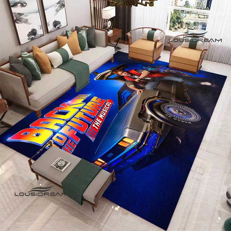 Movie Back To The Future printed carpet Living room bedroom non-slip carpets Yoga mat Outdoor carpet kawaii rug birthday gift