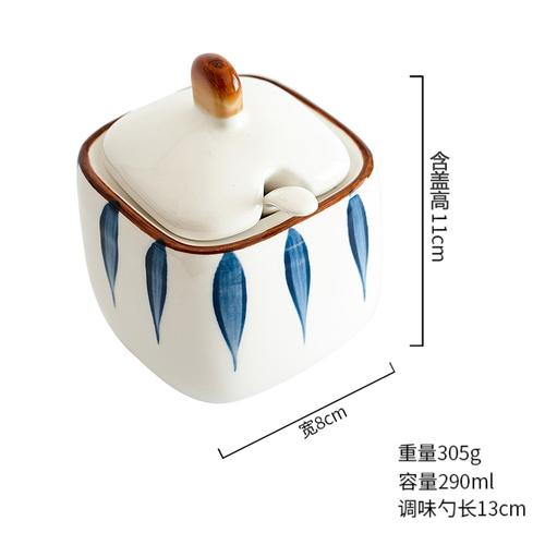 

Пляшка для приправ у японському стилі Керамічна сільничка Кухонний контейнер для зберігання харчових продуктів Побутова перечниця для чилі Дозатор для харчових продуктів