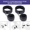 Bondage Restraints Sex Toys Adjustable Sex Cuffs Sex Bondage Straps Wrist-to-Thigh Adult Sex Toys for Couples SM Restraints