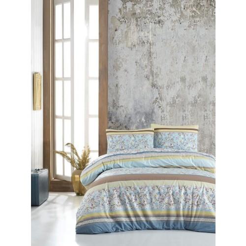 

Luoca Patisca Ranforce Двойной пододеяльник Sienna Blue