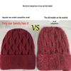 Women's Knitted Winter Hat with Velvet Lining & Ear Protection for Elderly