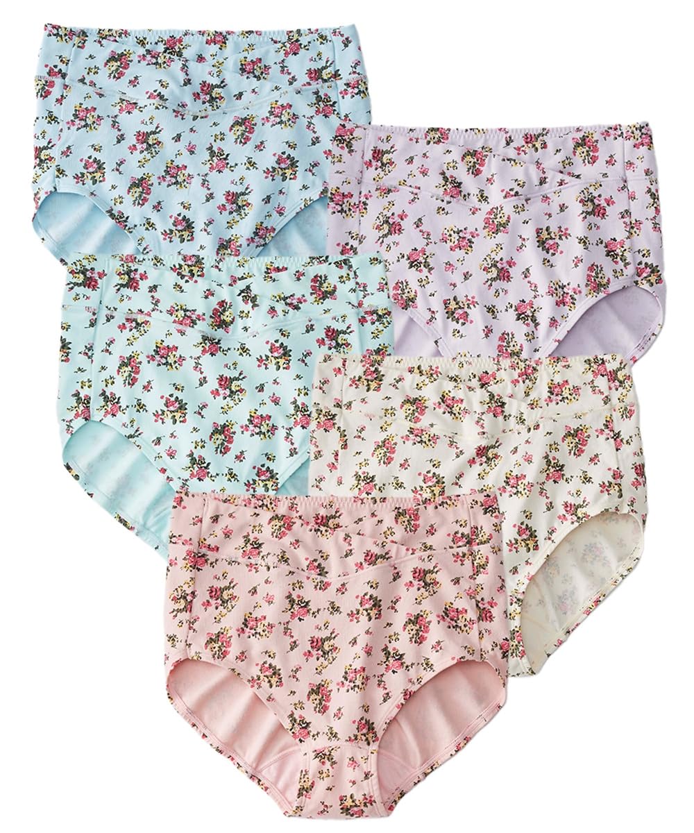 

Nissen Regular Cotton Blend Comfortable New Size M Shorts, Stretch, Print, Deep-Length Shorts, 5-Pack, Flower,