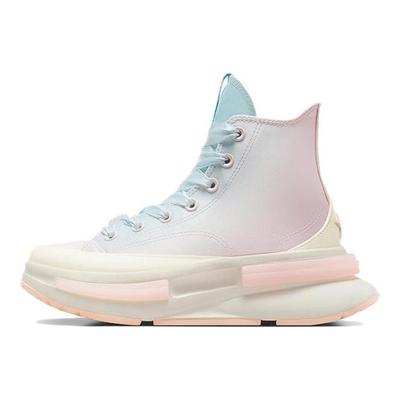 Run Star Legacy CX Comfortable and Versatile High-Top Board Shoes Women's White Pink Blue