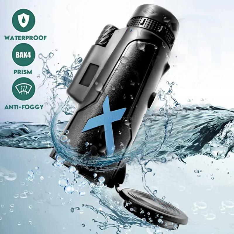 5000M Powerful Telescope 12x50 Zoom HD Telescope Folding Long Distance for Hunting Sports Outdoor Camping Travel