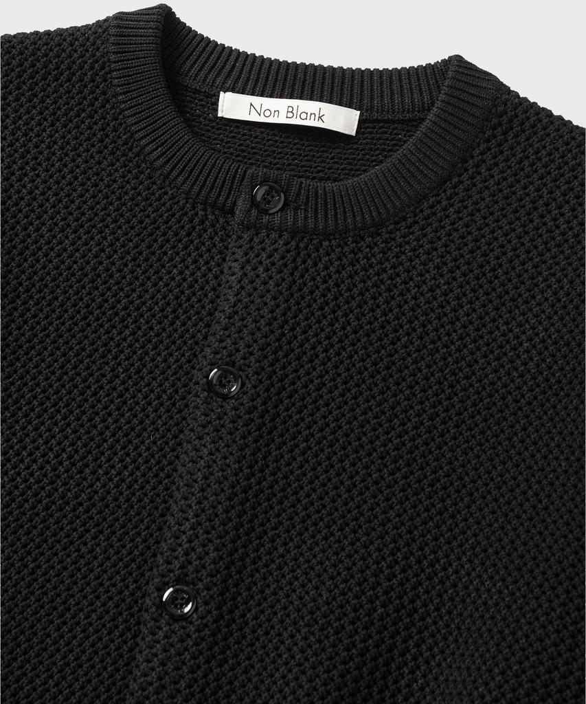 Nonblank Crop Round Ls Cardigan_Black