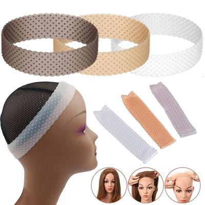 Wig Band Elastic Wig Grip Brown Transparent Black Headband For Fix Wigs Beige Hair Band Without Gel Or Glue Non Slip