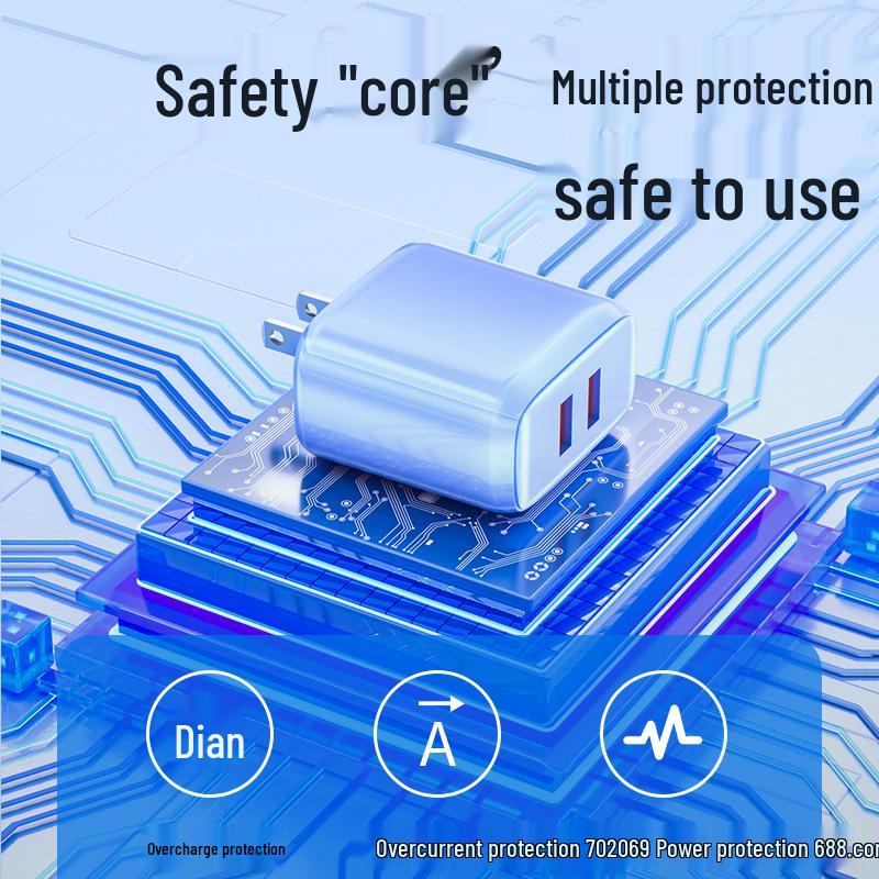 240W Smart Safe 6A Fast Charging Phone Charger Head with Protocol Compatibility & Visible Indicator
