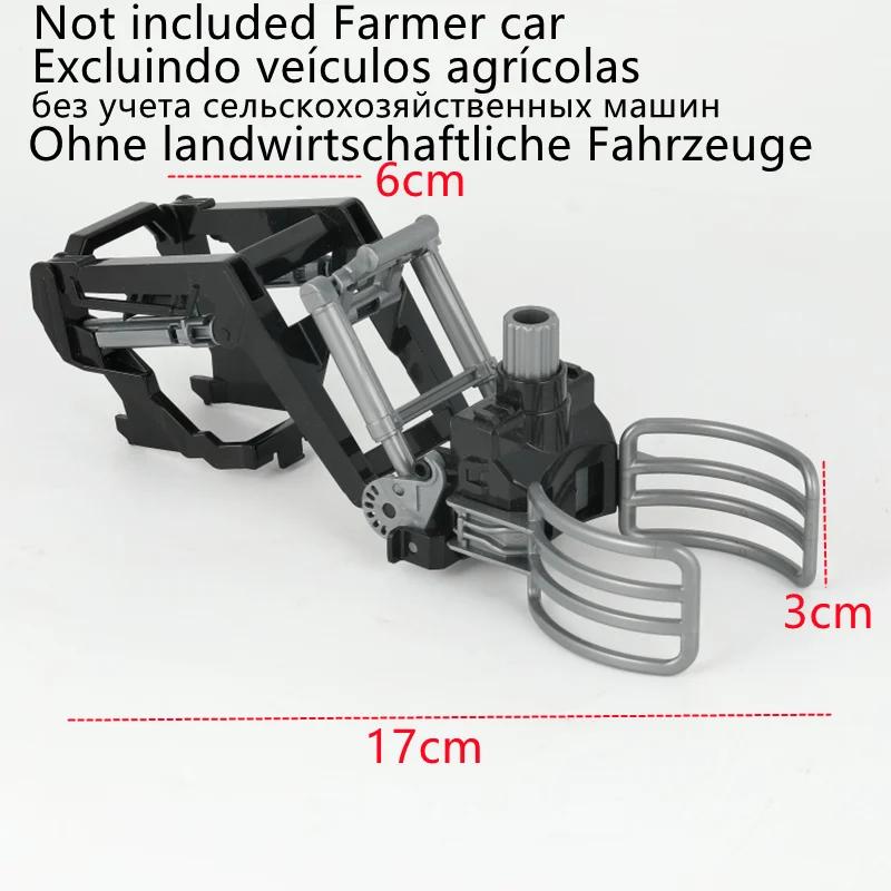 RC Farm Tractors Car 1/24 Radio Controlled Cars and Trucks 2.4G with Light Simulated Engineering Truck Model Toys for Kids Xmas