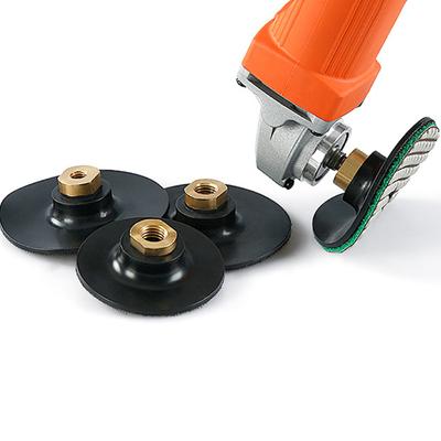 3Inch 4Inch Rubber Backing Pad M10 M14 M16 Thread Polishing Grinding Disc Backing Pad For Angle Grinder Polishing Disc Pad