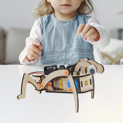 Robot Model Kit 3D Wooden Assemble Toy Birthday Gift Science Learning Tool Mini DIY