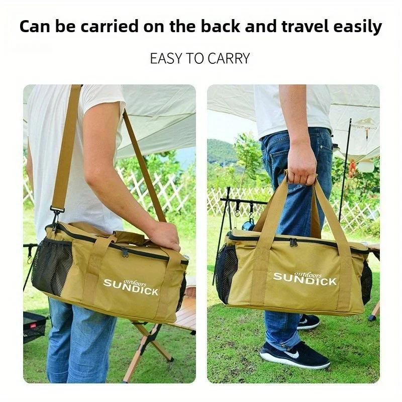 Mountain Guest Outdoor Cooking Set Picnic Bag Large Capacity Storage Cooler for Camping Hiking