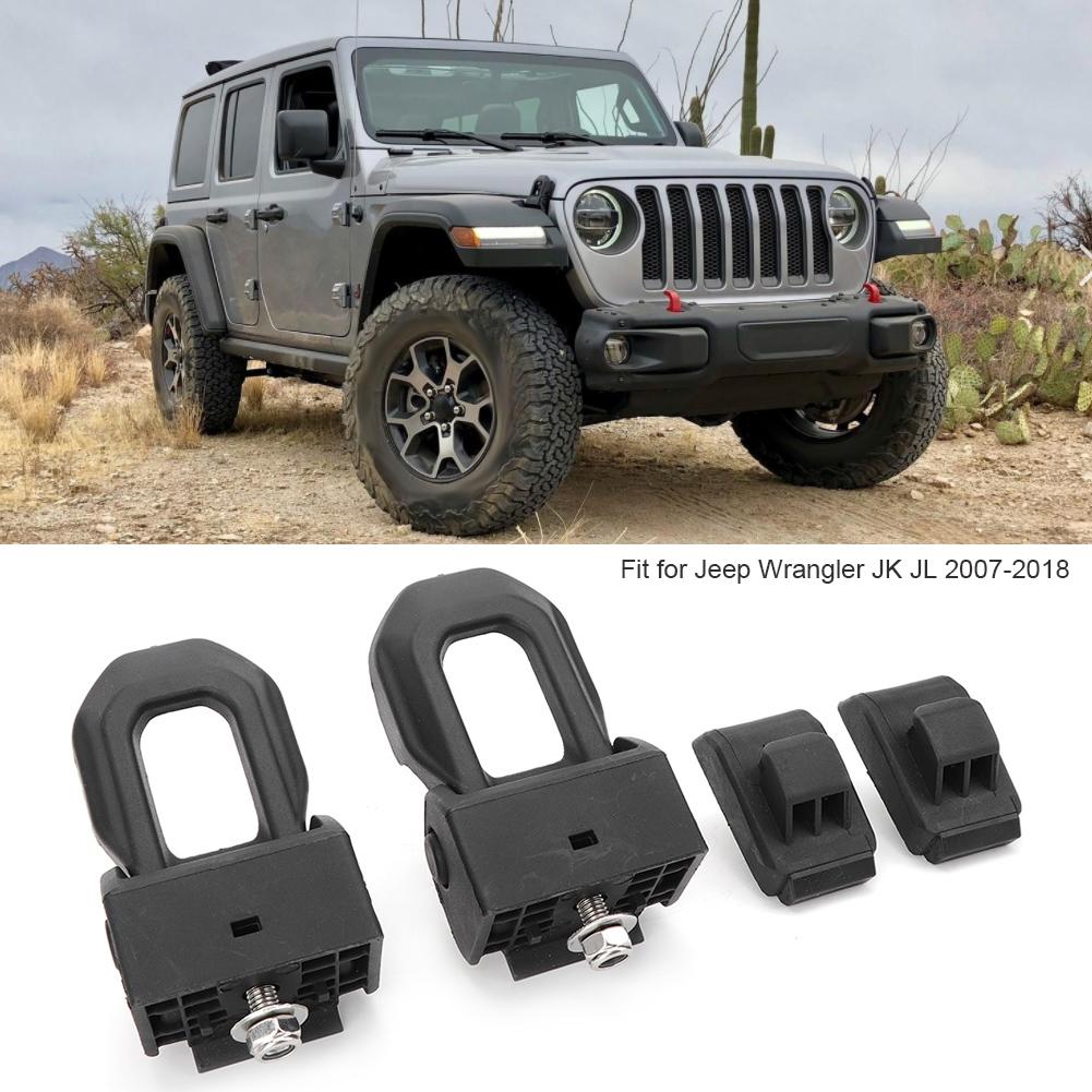Car Hood Lock Catch Bracket Latches Buckle Fit for Jeep Wrangler JK JL 2007 2018