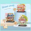 Coffee And Snack Shop Vending Car Assembled Model Ornament For Creative Kids And Diy Enthusiasts